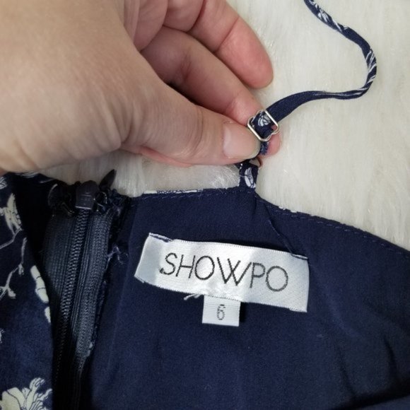 Showpo Down For The Night Navy Floral Playsuit - Picture 12 of 12